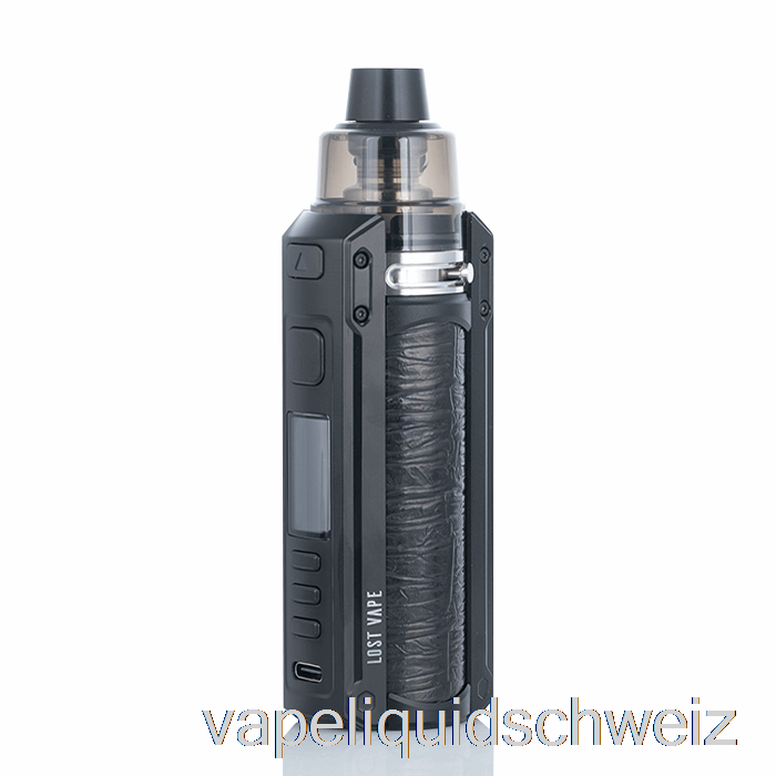 Lost Vape Ursa Quest 100 W Pod Mod Kit Schwarz / Geprägtes Leder Vape Ohne Nikotin